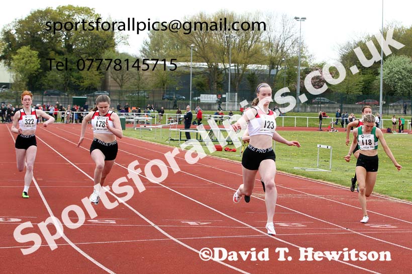 100 metres, 2021 NECAA Middlesbrough Open Meting, Sunday, May 9th. Photo: David T. Hewitson/Sports for All Pics